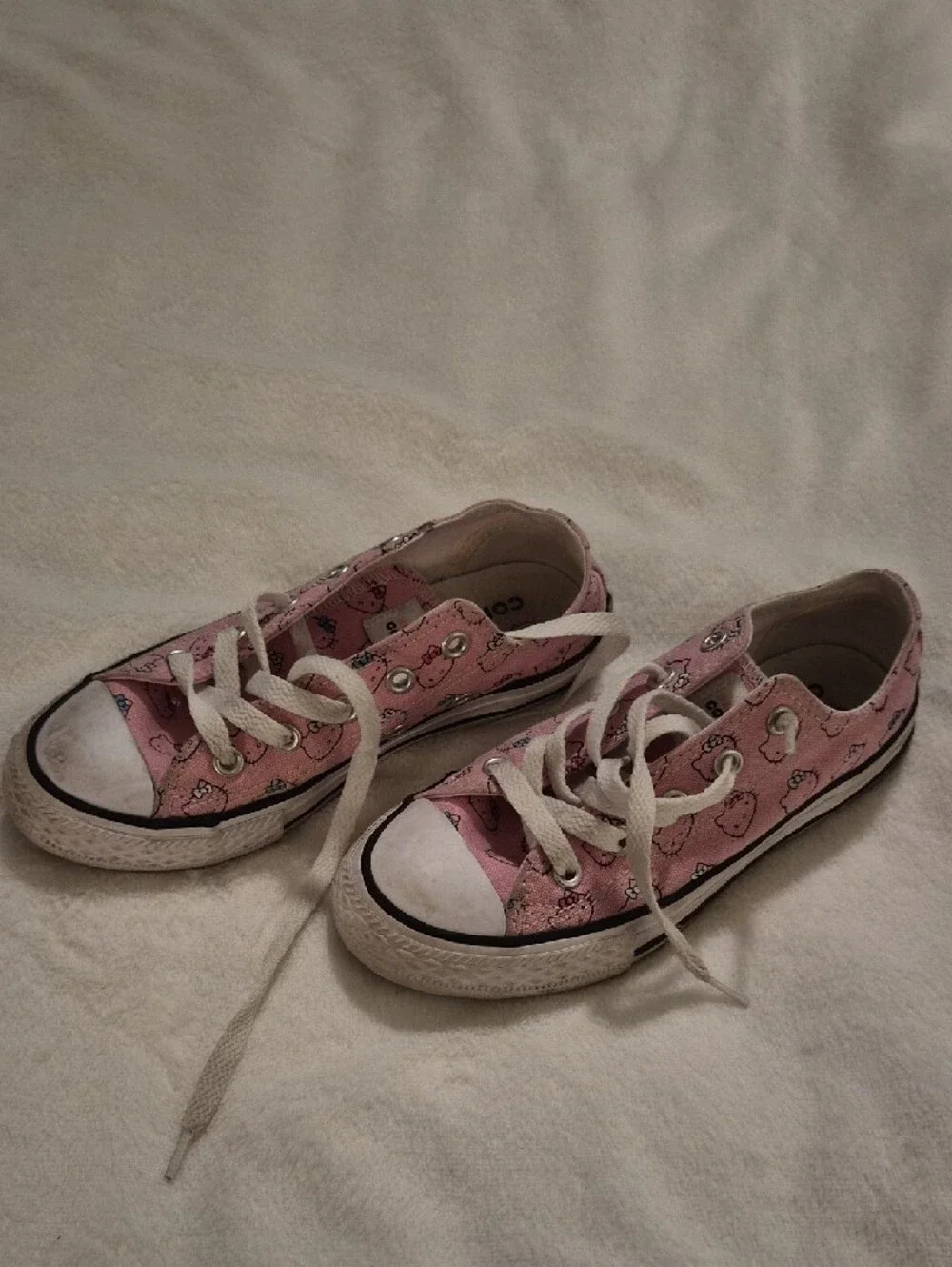 Converse Pink Hello Kitty Kids High-Top Sneakers